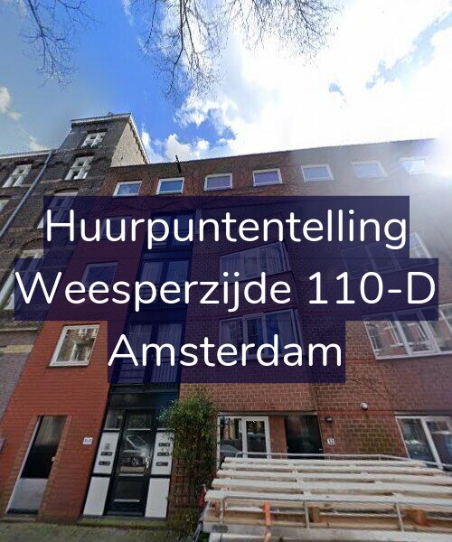 Foto gevel Huurpuntentelling voor Weesperzijde 110-D, Amsterdam