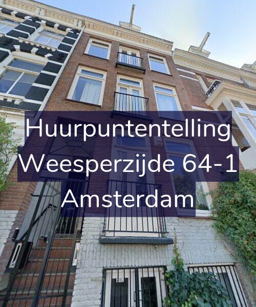 Foto gevel Huurpuntentelling voor Weesperzijde 64-1, Amsterdam