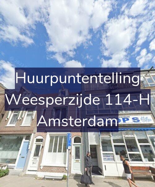 Foto gevel Huurpuntentelling voor Weesperzijde 114-H, Amsterdam