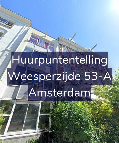 Foto gevel Huurpuntentelling voor Weesperzijde 53-A, Amsterdam