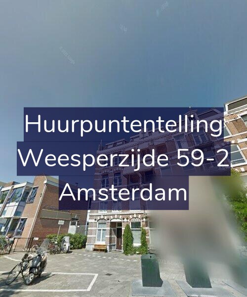 Foto gevel Huurpuntentelling voor Weesperzijde 59-2, Amsterdam