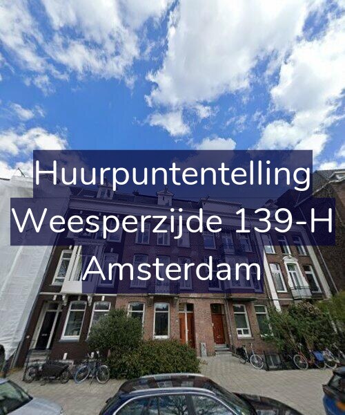 Foto gevel Huurpuntentelling voor Weesperzijde 139-H, Amsterdam