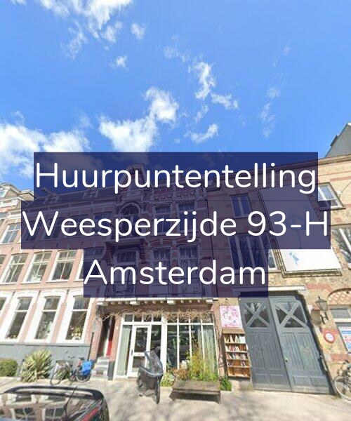 Foto gevel Huurpuntentelling voor Weesperzijde 93-H, Amsterdam