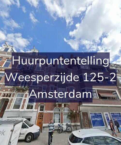 Foto gevel Huurpuntentelling voor Weesperzijde 125-2, Amsterdam