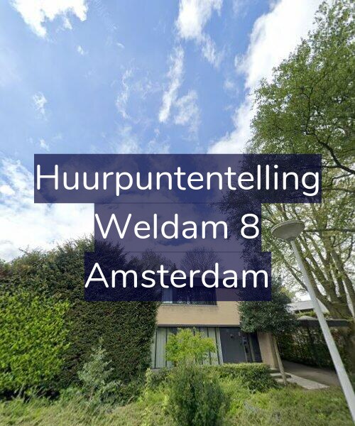Foto gevel Huurpuntentelling voor Weldam 8, Amsterdam