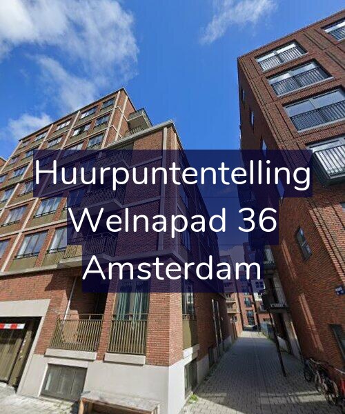 Foto gevel Huurpuntentelling voor Welnapad 36, Amsterdam