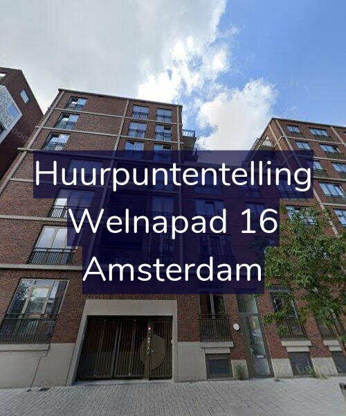 Foto gevel Huurpuntentelling voor Welnapad 16, Amsterdam