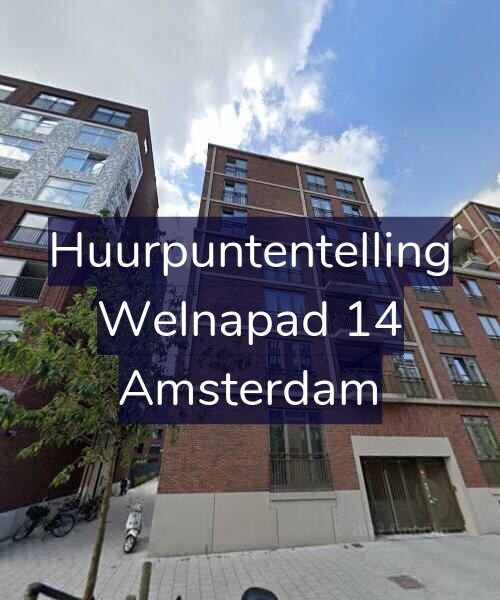 Foto gevel Huurpuntentelling voor Welnapad 14, Amsterdam