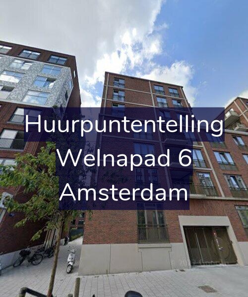 Foto gevel Huurpuntentelling voor Welnapad 6, Amsterdam