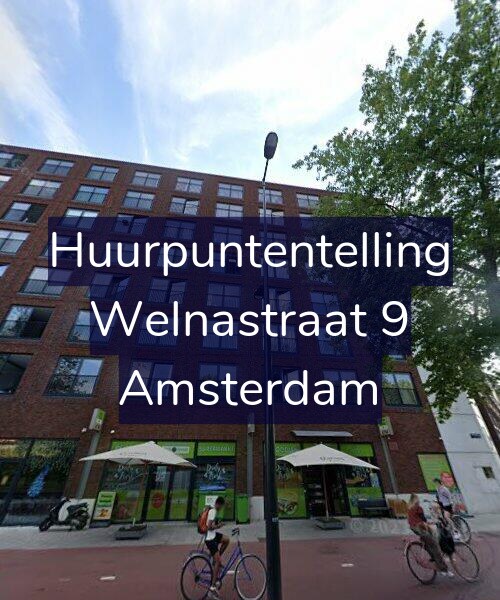 Foto gevel Huurpuntentelling voor Welnastraat 9, Amsterdam