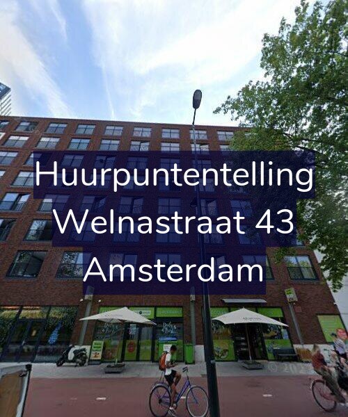 Foto gevel Huurpuntentelling voor Welnastraat 43, Amsterdam