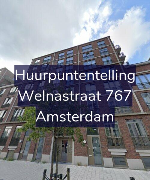 Foto gevel Huurpuntentelling voor Welnastraat 767, Amsterdam