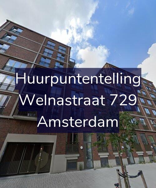 Foto gevel Huurpuntentelling voor Welnastraat 729, Amsterdam
