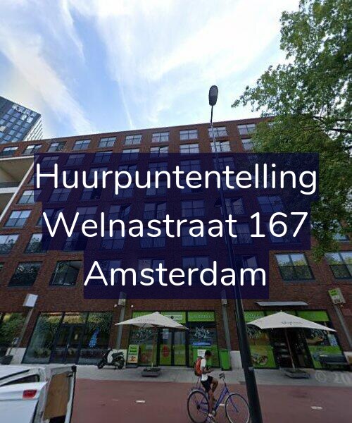 Foto gevel Huurpuntentelling voor Welnastraat 167, Amsterdam