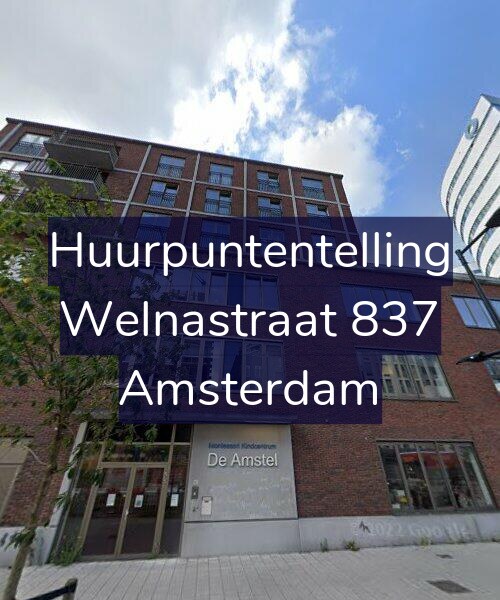 Foto gevel Huurpuntentelling voor Welnastraat 837, Amsterdam