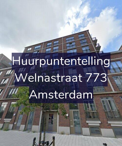 Foto gevel Huurpuntentelling voor Welnastraat 773, Amsterdam