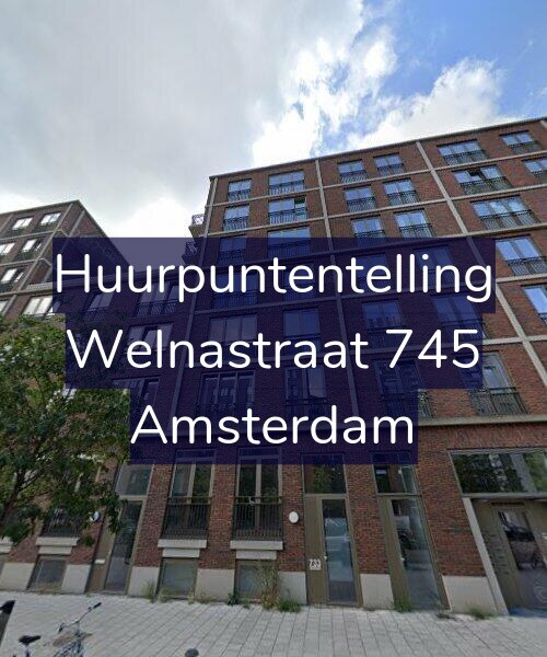 Foto gevel Huurpuntentelling voor Welnastraat 745, Amsterdam