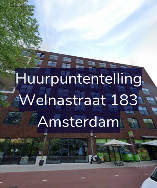 Foto gevel Huurpuntentelling voor Welnastraat 183, Amsterdam