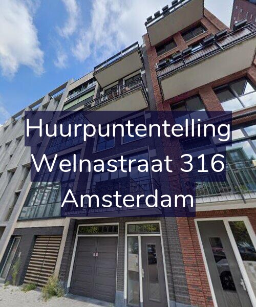 Foto gevel Huurpuntentelling voor Welnastraat 316, Amsterdam