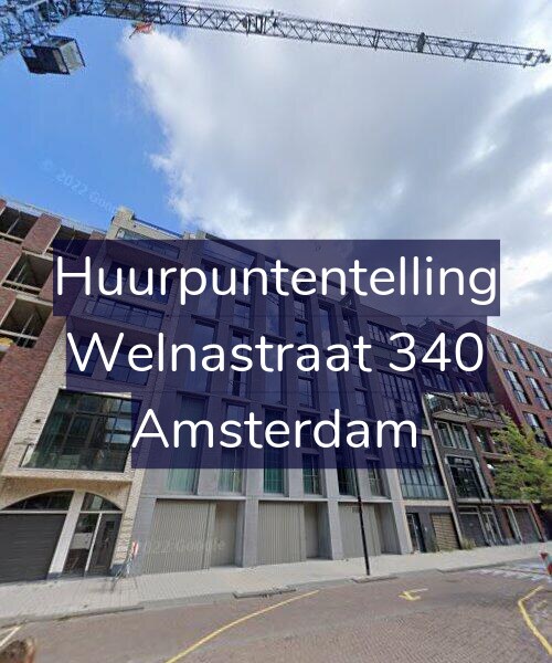 Foto gevel Huurpuntentelling voor Welnastraat 340, Amsterdam