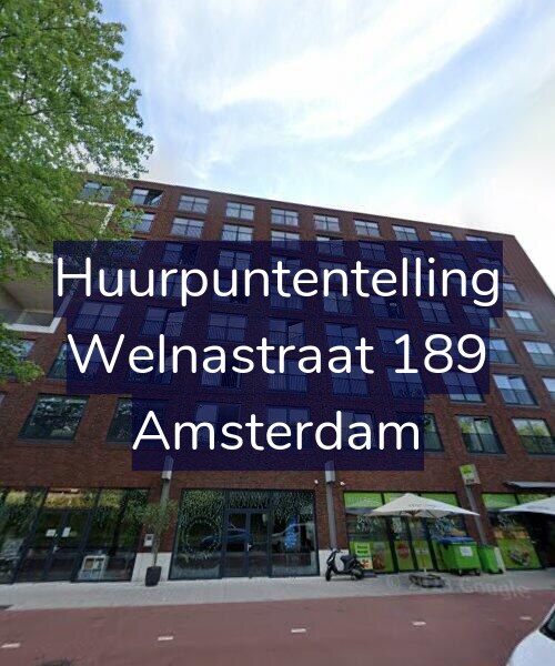 Foto gevel Huurpuntentelling voor Welnastraat 189, Amsterdam