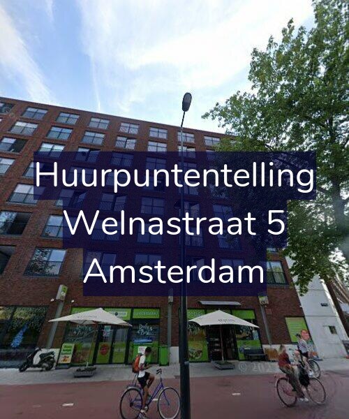 Foto gevel Huurpuntentelling voor Welnastraat 5, Amsterdam