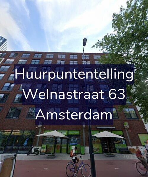 Foto gevel Huurpuntentelling voor Welnastraat 63, Amsterdam