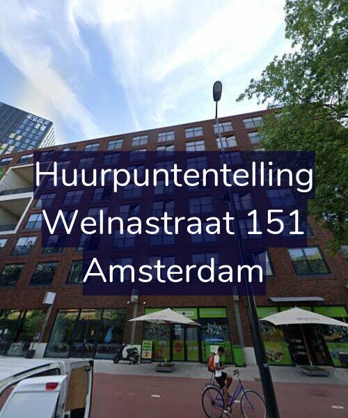 Foto gevel Huurpuntentelling voor Welnastraat 151, Amsterdam