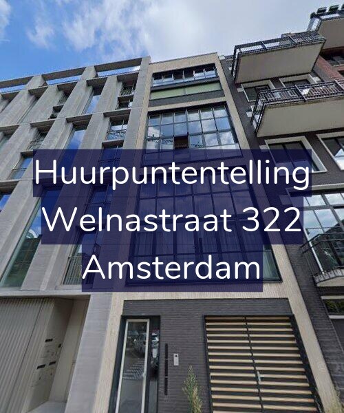 Foto gevel Huurpuntentelling voor Welnastraat 322, Amsterdam
