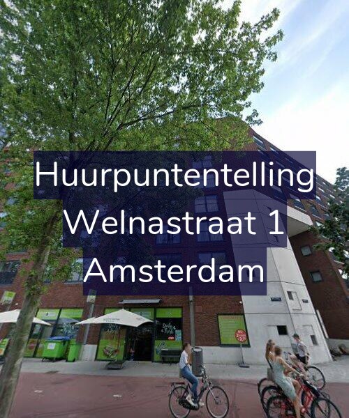 Foto gevel Huurpuntentelling voor Welnastraat 1, Amsterdam