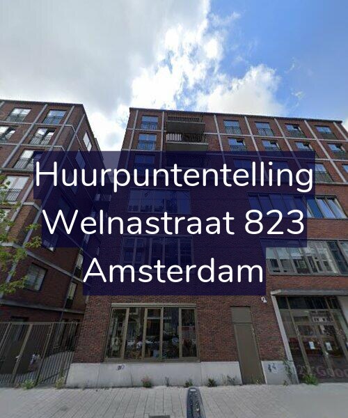 Foto gevel Huurpuntentelling voor Welnastraat 823, Amsterdam