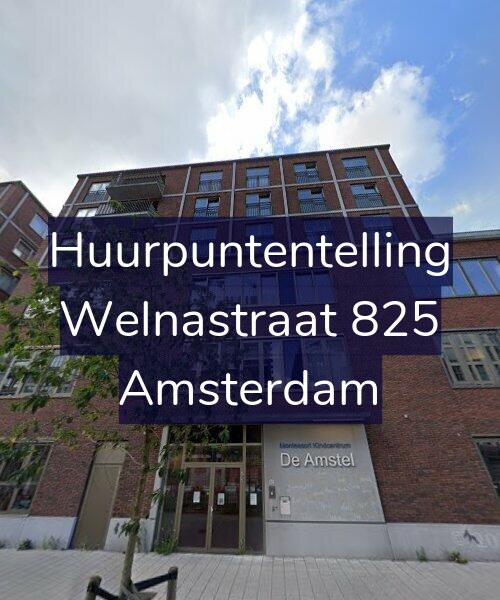 Foto gevel Huurpuntentelling voor Welnastraat 825, Amsterdam