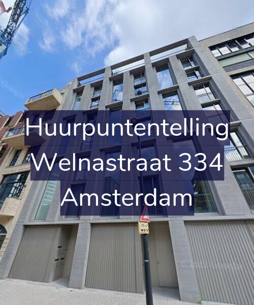 Foto gevel Huurpuntentelling voor Welnastraat 334, Amsterdam