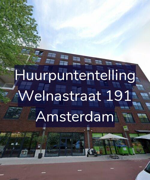 Foto gevel Huurpuntentelling voor Welnastraat 191, Amsterdam