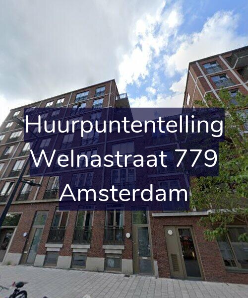 Foto gevel Huurpuntentelling voor Welnastraat 779, Amsterdam