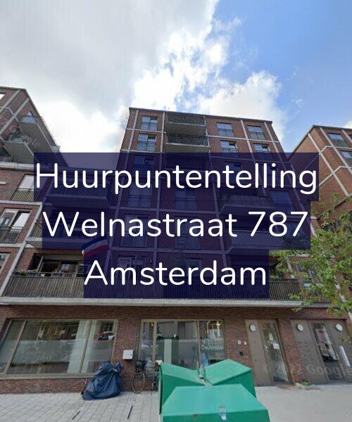 Foto gevel Huurpuntentelling voor Welnastraat 787, Amsterdam
