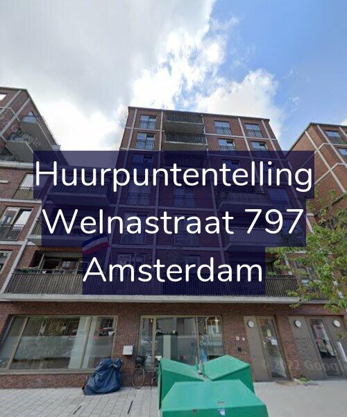 Foto gevel Huurpuntentelling voor Welnastraat 797, Amsterdam