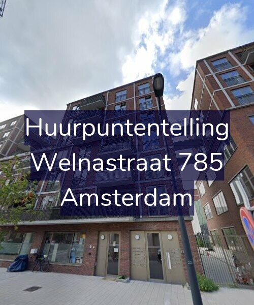 Foto gevel Huurpuntentelling voor Welnastraat 785, Amsterdam