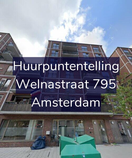 Foto gevel Huurpuntentelling voor Welnastraat 795, Amsterdam