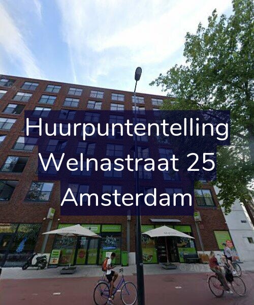 Foto gevel Huurpuntentelling voor Welnastraat 25, Amsterdam
