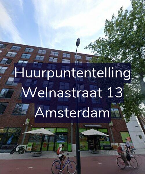 Foto gevel Huurpuntentelling voor Welnastraat 13, Amsterdam