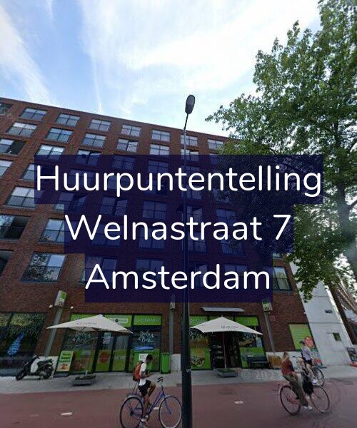Foto gevel Huurpuntentelling voor Welnastraat 7, Amsterdam