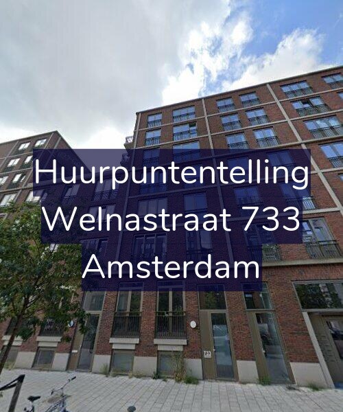 Foto gevel Huurpuntentelling voor Welnastraat 733, Amsterdam