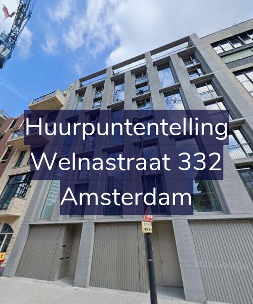 Foto gevel Huurpuntentelling voor Welnastraat 332, Amsterdam