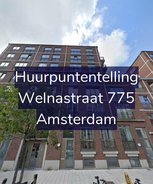 Foto gevel Huurpuntentelling voor Welnastraat 775, Amsterdam