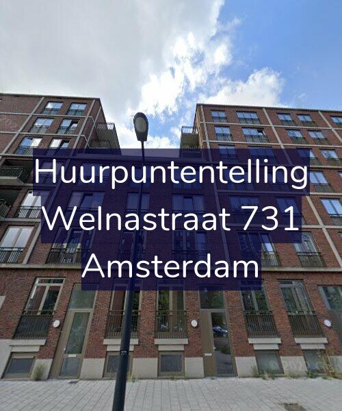 Foto gevel Huurpuntentelling voor Welnastraat 731, Amsterdam
