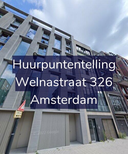 Foto gevel Huurpuntentelling voor Welnastraat 326, Amsterdam