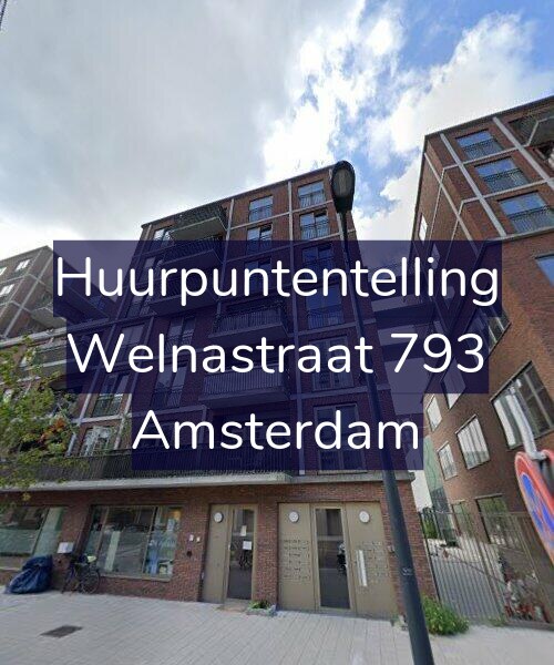 Foto gevel Huurpuntentelling voor Welnastraat 793, Amsterdam