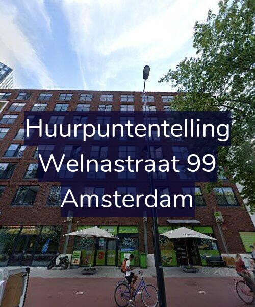 Foto gevel Huurpuntentelling voor Welnastraat 99, Amsterdam