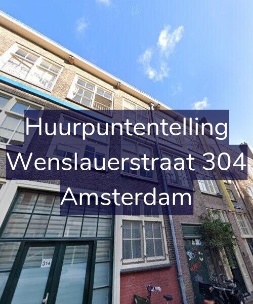 Foto gevel Huurpuntentelling voor Wenslauerstraat 304, Amsterdam